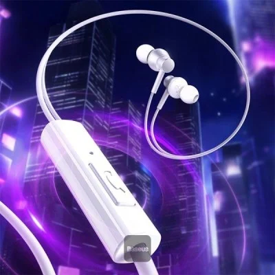 Baseus Encok Cz11 Wired Earphones Moon White